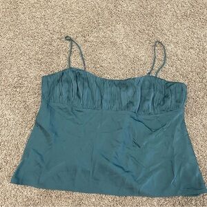 J. Crew Gathered Stretch Cropped Silk Camisole size 20